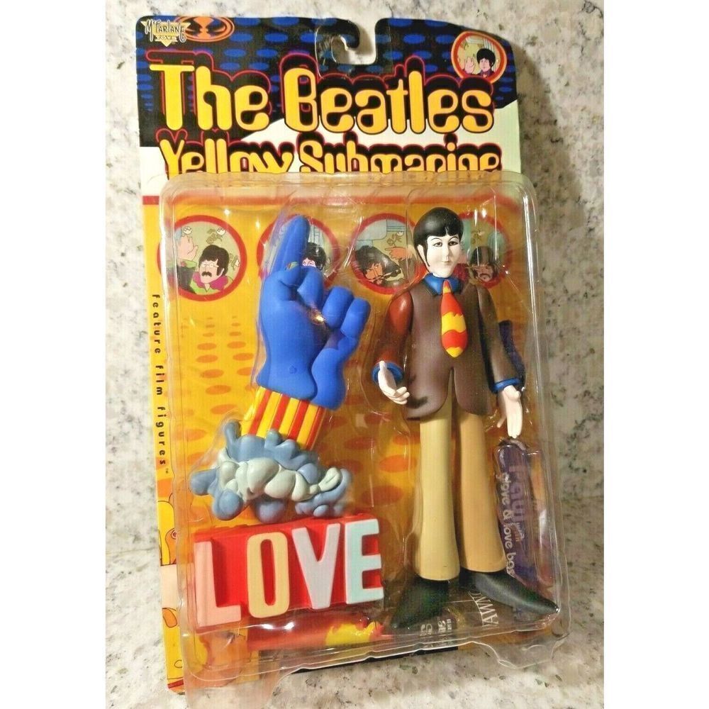 McFarlane Toys Beatles Yellow Submarine Paul w/Glove Vintage A D Love Base NIP‎